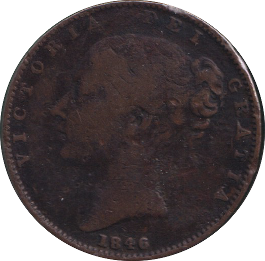 1846 FARTHING ( FINE )