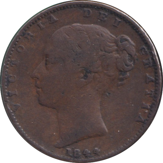 1844 FARTHING ( FINE )
