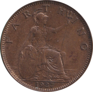 1927 FARTHING ( AUNC )