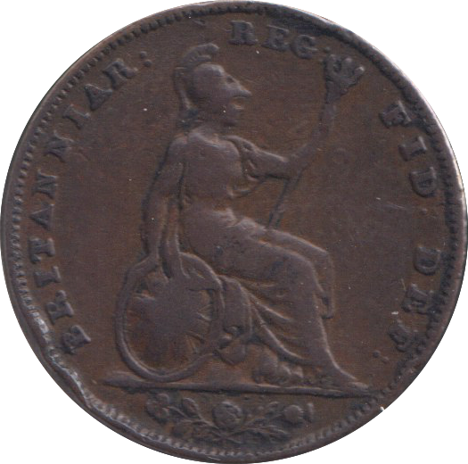 1844 FARTHING ( FINE )