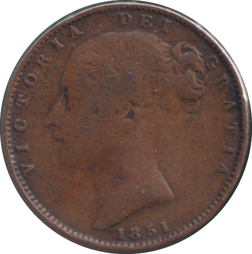 1851 FARTHING ( FINE )