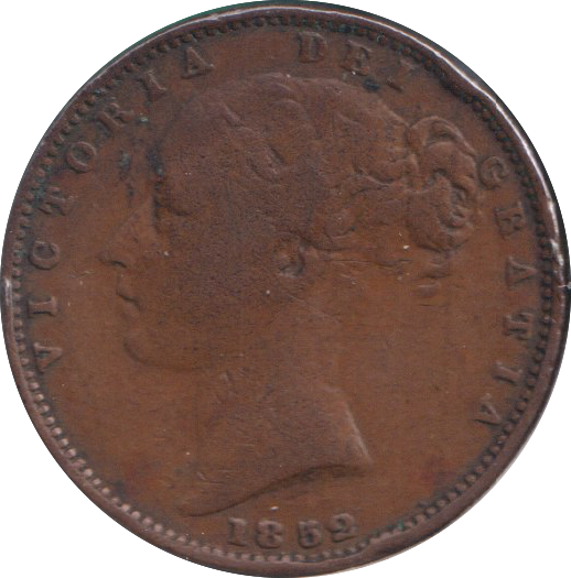 1852 FARTHING ( FINE )
