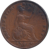 1852 FARTHING ( FINE )