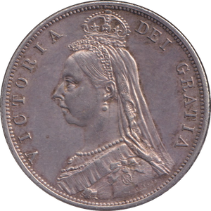 1887 HALFCROWN ( AUNC )