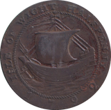 1792 HALFPENNY TOKEN ISLE OF WIGHT ROBERT WILLIAMS