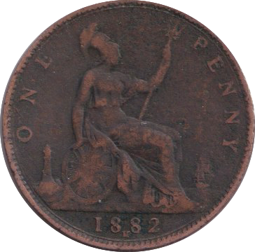 1882 PENNY ( FINE )