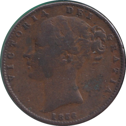 1856 FARTHING ( FINE )