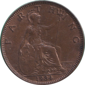 1934 FARTHING ( AUNC )