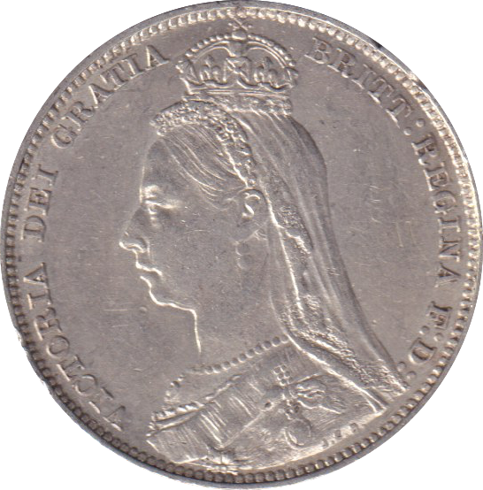 1892 SHILLING (GVF)