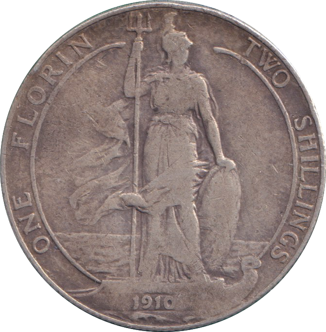 1910 FLORIN ( FINE )