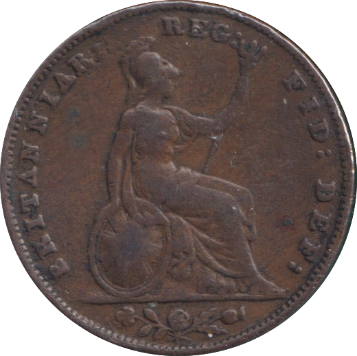 1859 FARTHING ( FINE )