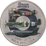 2018 SILVER PROOF FIVE POUND ROYAL AIR FORCE BAILIWICK OF JERSEY