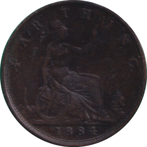 1884 FARTHING ( GF )