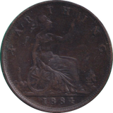 1884 FARTHING ( GF )