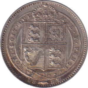 1887 SHILLING (GVF)