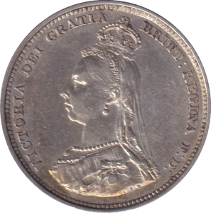 1887 SHILLING (GVF)