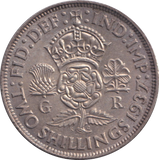 1937 TWO SHILLING ( AUNC )