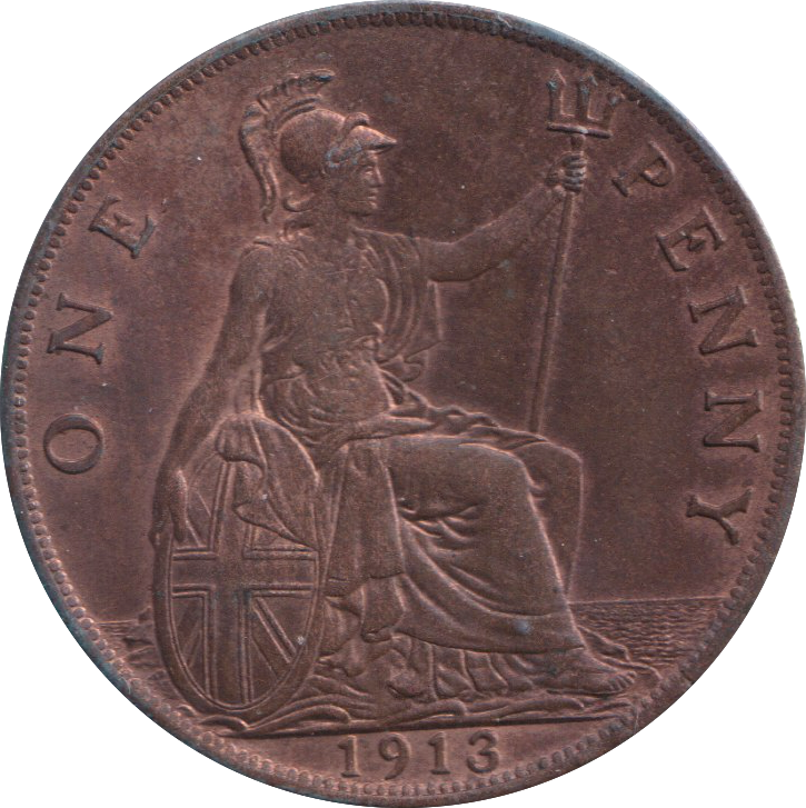 1913 PENNY ( AUNC )