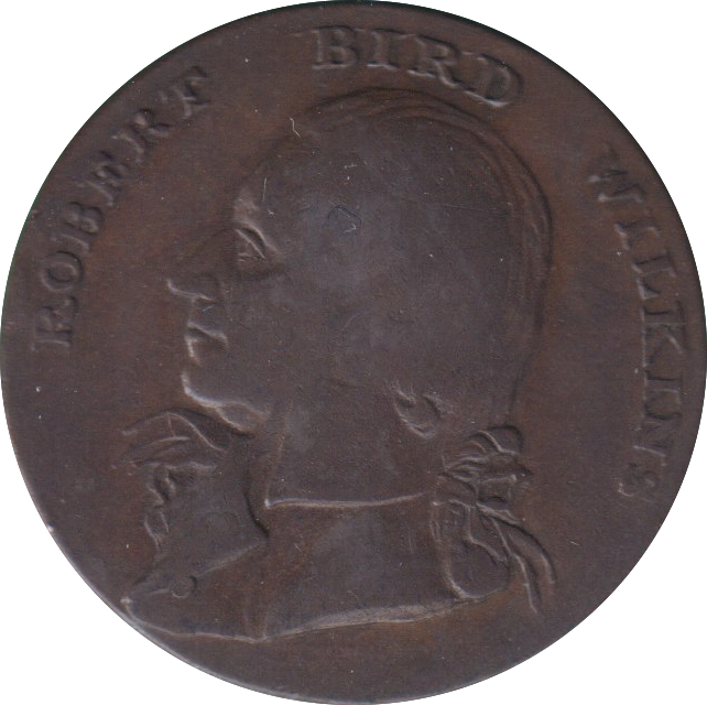 1792 HALFPENNY TOKEN ISLE OF WIGHT ROBERT WILLIAMS