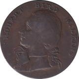 1792 HALFPENNY TOKEN ISLE OF WIGHT ROBERT WILLIAMS