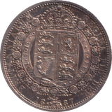 1887 HALF CROWN ( AUNC )