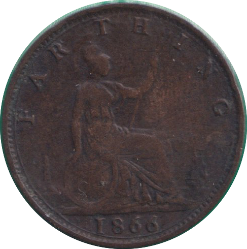 1866 FARTHING ( GF )