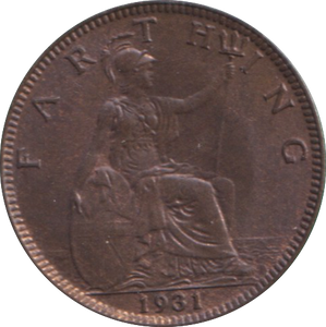 1931 FARTHING ( AUNC )