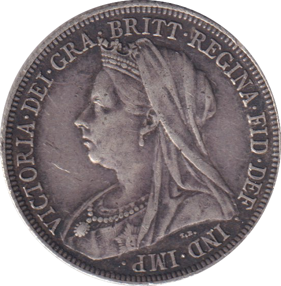 1896 SHILLING (VF)