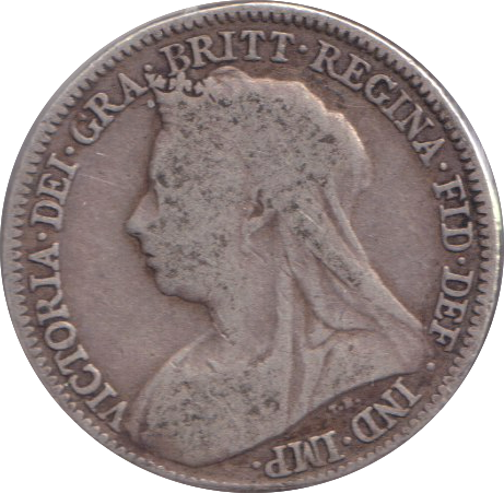 1898 SIXPENCE ( FINE )