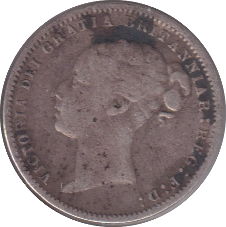 1878 SIXPENCE ( FINE )