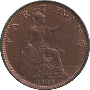 1929 FARTHING ( AUNC )