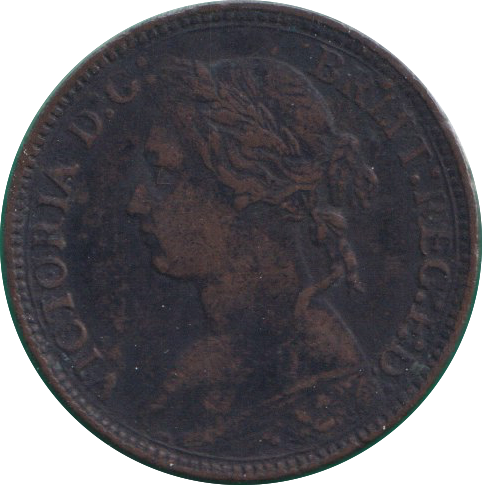1875 FARTHING ( FINE )