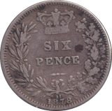 1878 SIXPENCE ( FINE )