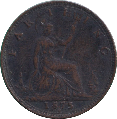 1875 FARTHING ( FINE )