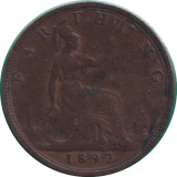 1892 FARTHING ( NF )
