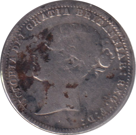 1878 SIXPENCE ( GF )