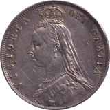 1887 HALF CROWN ( GVF )