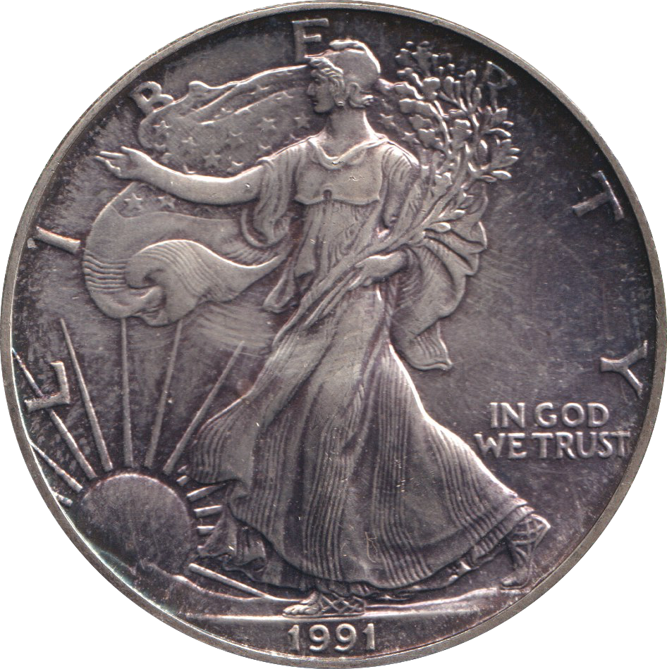 1991 SILVER DOLLAR USA