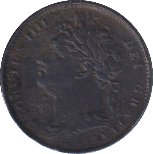 1821 FARTHING ( FINE )