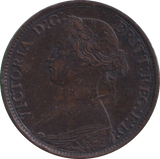 1864 FARTHING ( GVF )