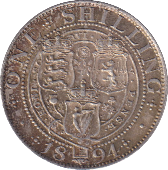1894 SHILLING (VF)