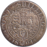 1894 SHILLING (VF)