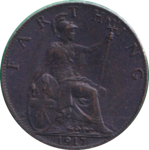 1917 FARTHING ( AUNC )