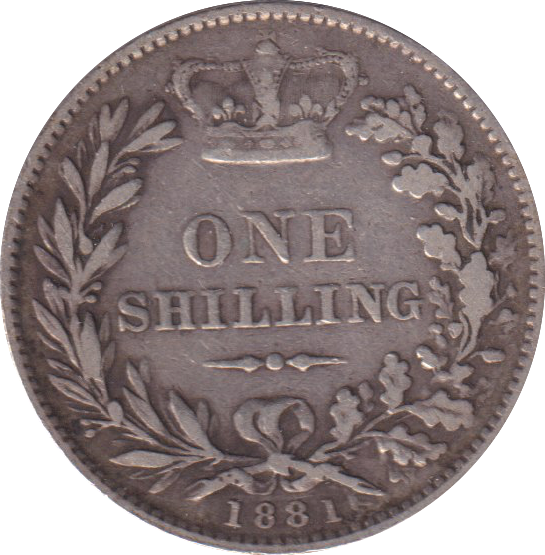 1881 SHILLING (VF)