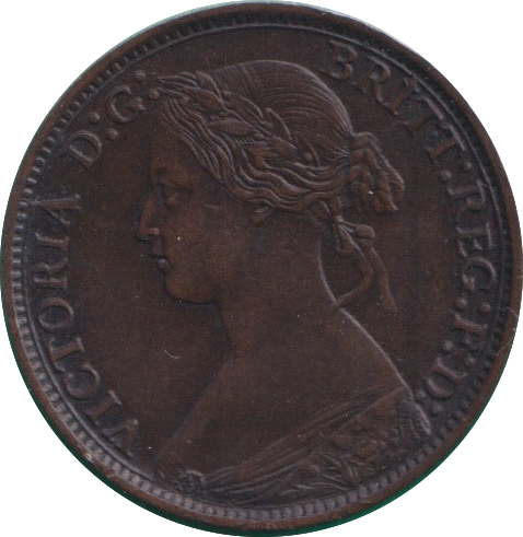 1869 FARTHING ( GVF )