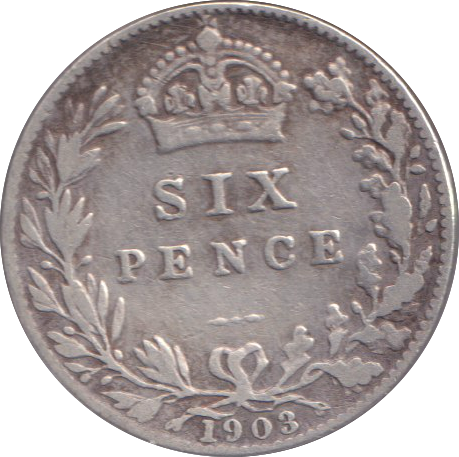 1903 SIXPENCE ( GF )