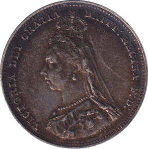 1887 SHILLING (VF)