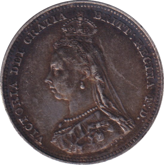 1887 SHILLING (VF)