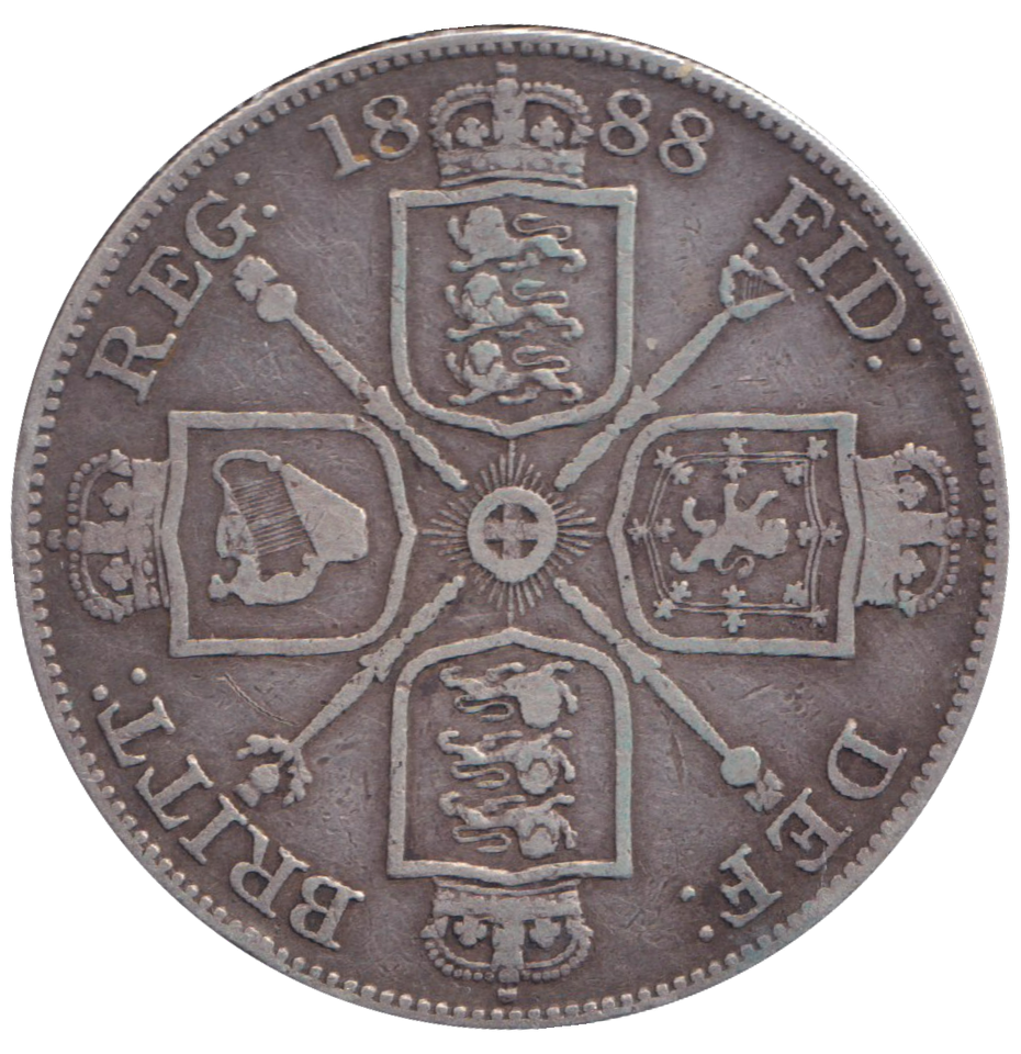 1888 DOUBLE FLORIN ( FINE )