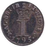 1795 MAUNDY ONE PENNY ( GVF )